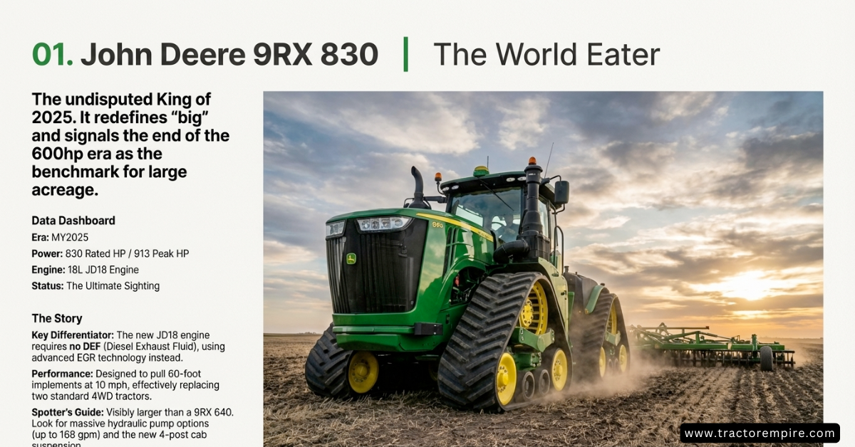 Big farm tractors - John Deere 9RX