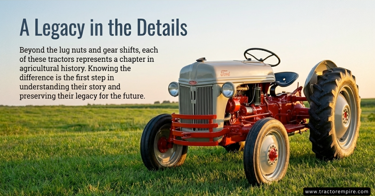 Ford 8N vs 9N Details