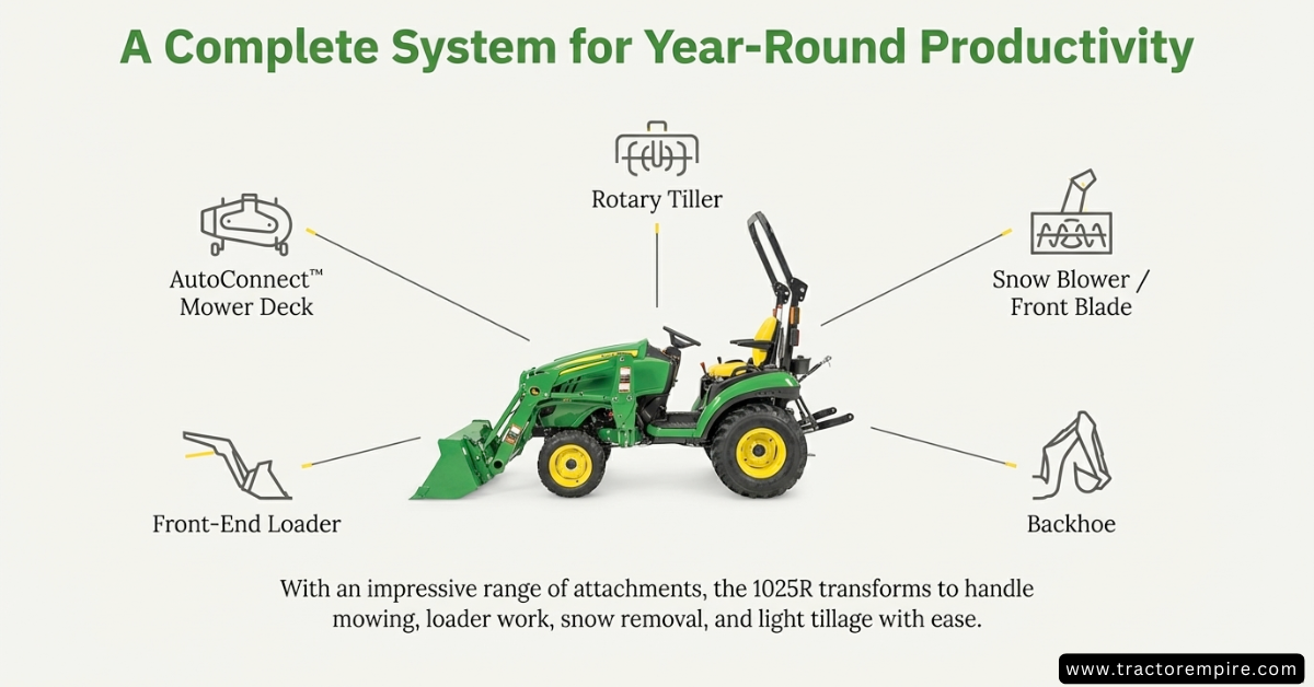 John Deere 1025R specs
