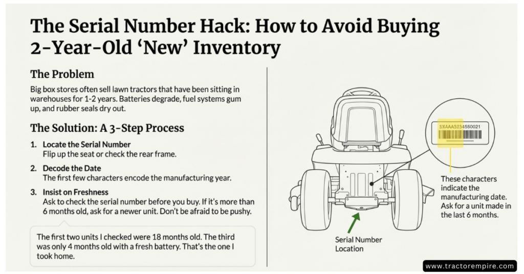 John Deere S100 Serial number hack