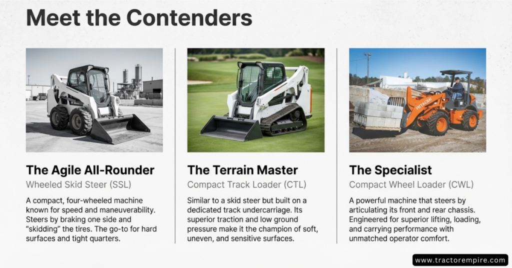 Skid Steer vs Track loader - Contenders
